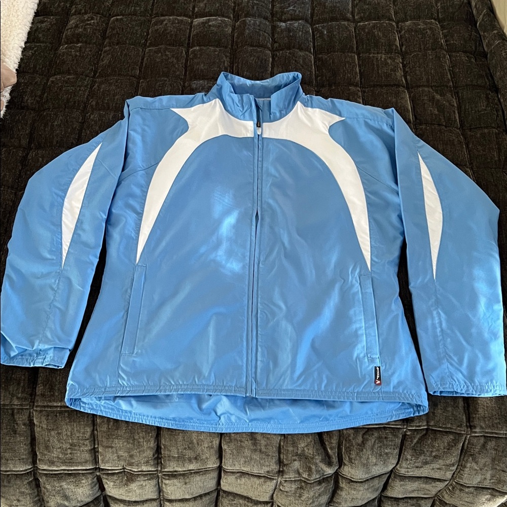 Antigua Women's Carolina Blue and White Performance Jacket